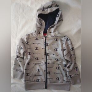 Like New 3T Champion Light Gray and Navy Blue Jacket